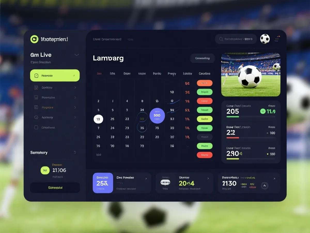 世界杯门户赛事直播与信息整合界面